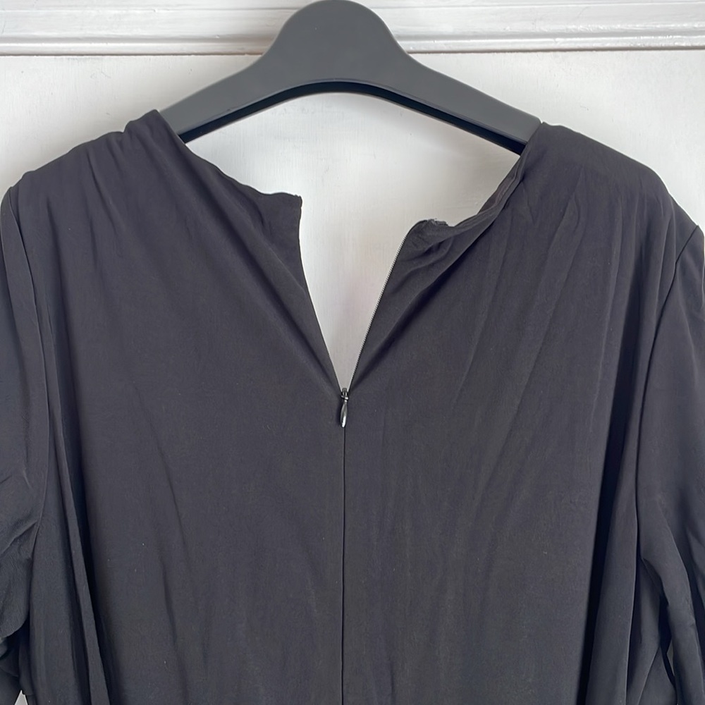NWT Iman Global Chic Black Belted Jumpsuit XL - Picture 7 of 8